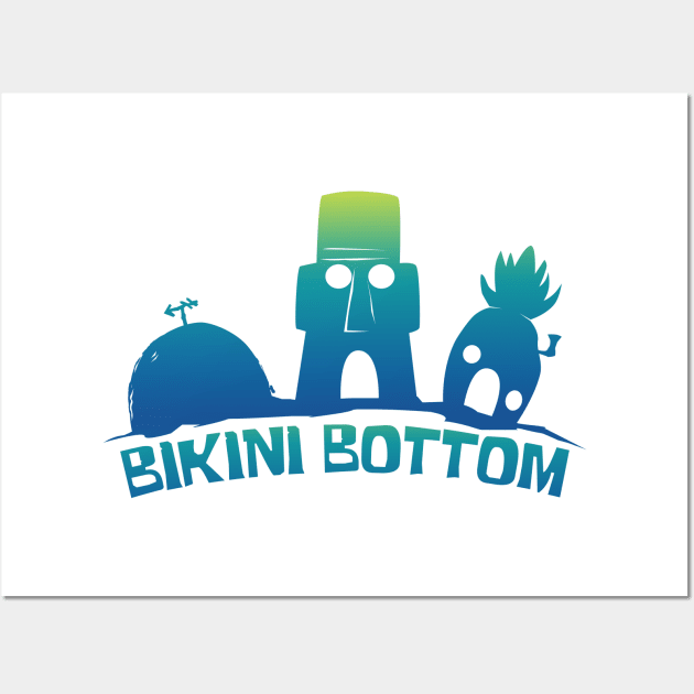 Bikini Bottom Wall Art by RezhaHardrocker